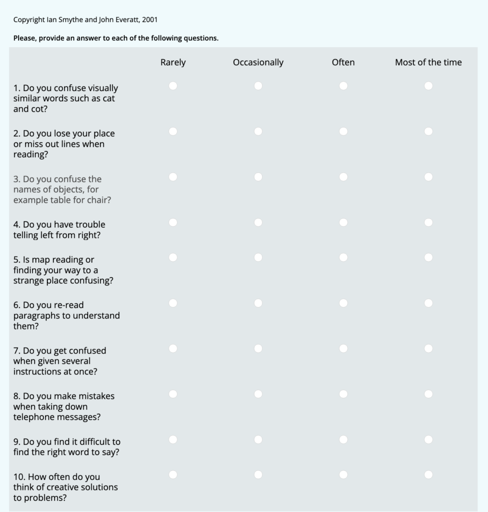 Dyslexia Test |Very simple Dyslexia Test for Adults